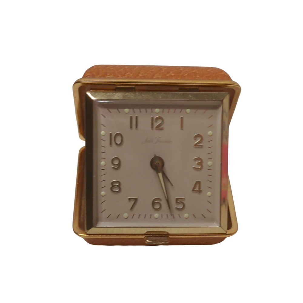 Vintage‎ Seth Thomas Travel Alarm Clock Keywound Luminous Dial